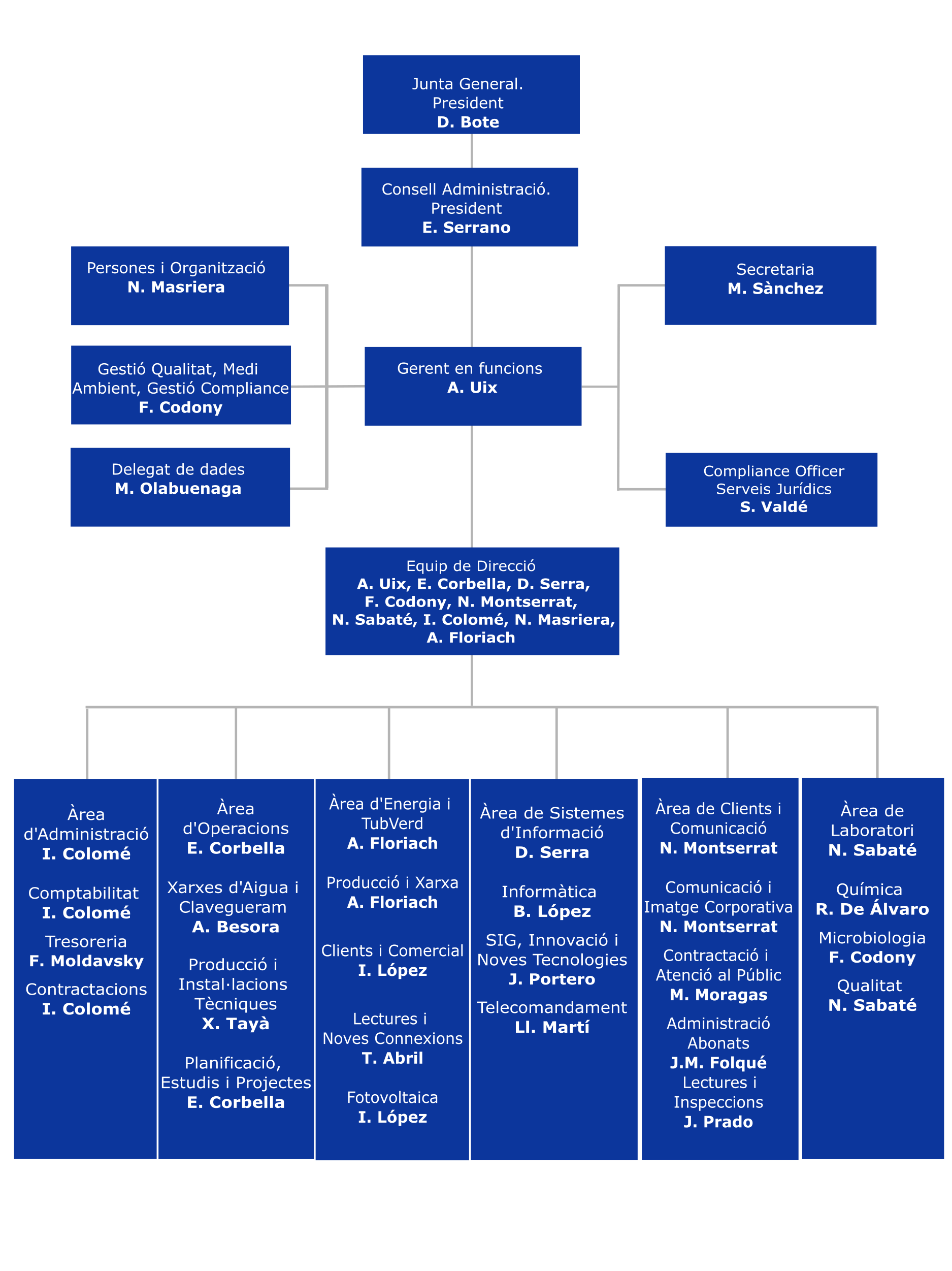 Organigrama maig 2025