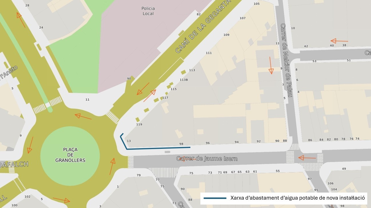 plànol del carrer Isern