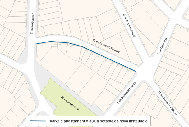 Plànol del carrer de Josep M. Pellicer