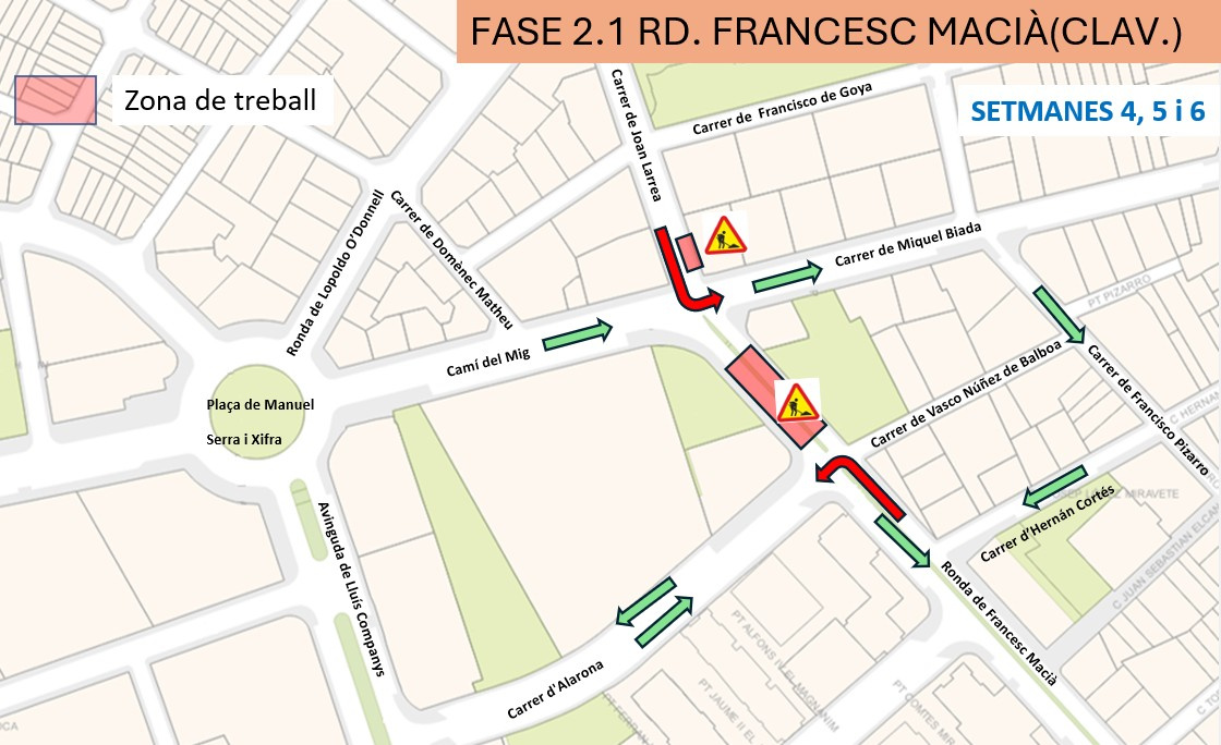 FASE 2.1 tall circulació ronda Francesc Macià