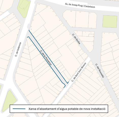 Plànol del carrer de Provença