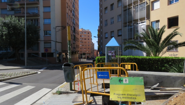 Obres al carrer de Joaquim Capell i Vidal