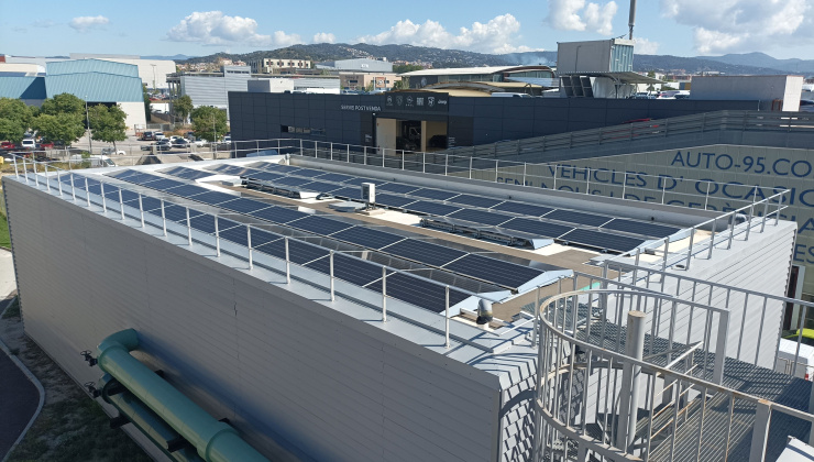 Coberta fotovoltaica al diposit de TubVerd