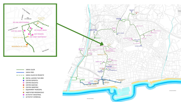 Plànol on es mostra l'expansió del TubVerd