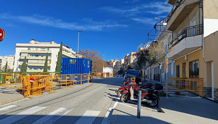 Obres a la ronda de Joan Peiró i dels carrers de la Misericòrdia i de Sevilla