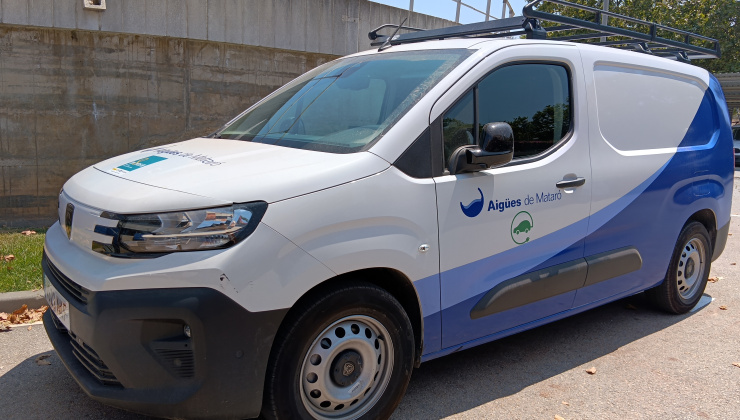 Furgoneta elèctrica d'Aigües de Mataró